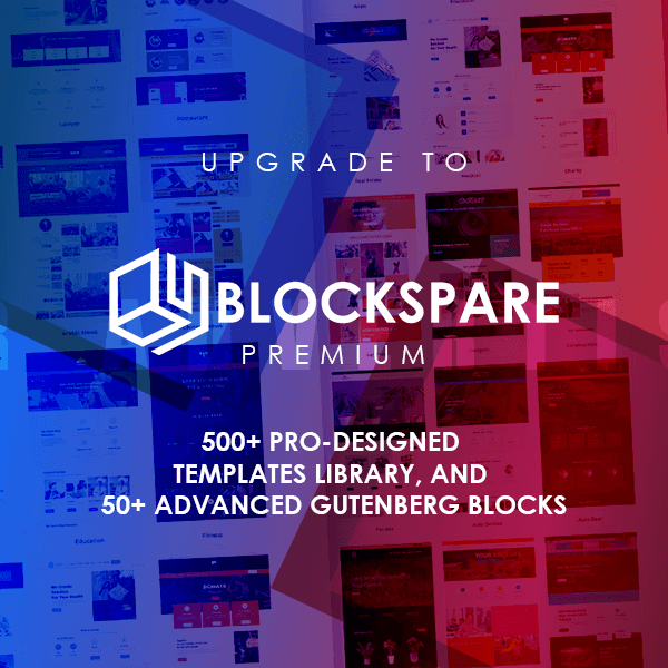 BlockSpare - إضافات الأخبار والمجلات والمدونات لمحرر الكتل (Gutenberg).